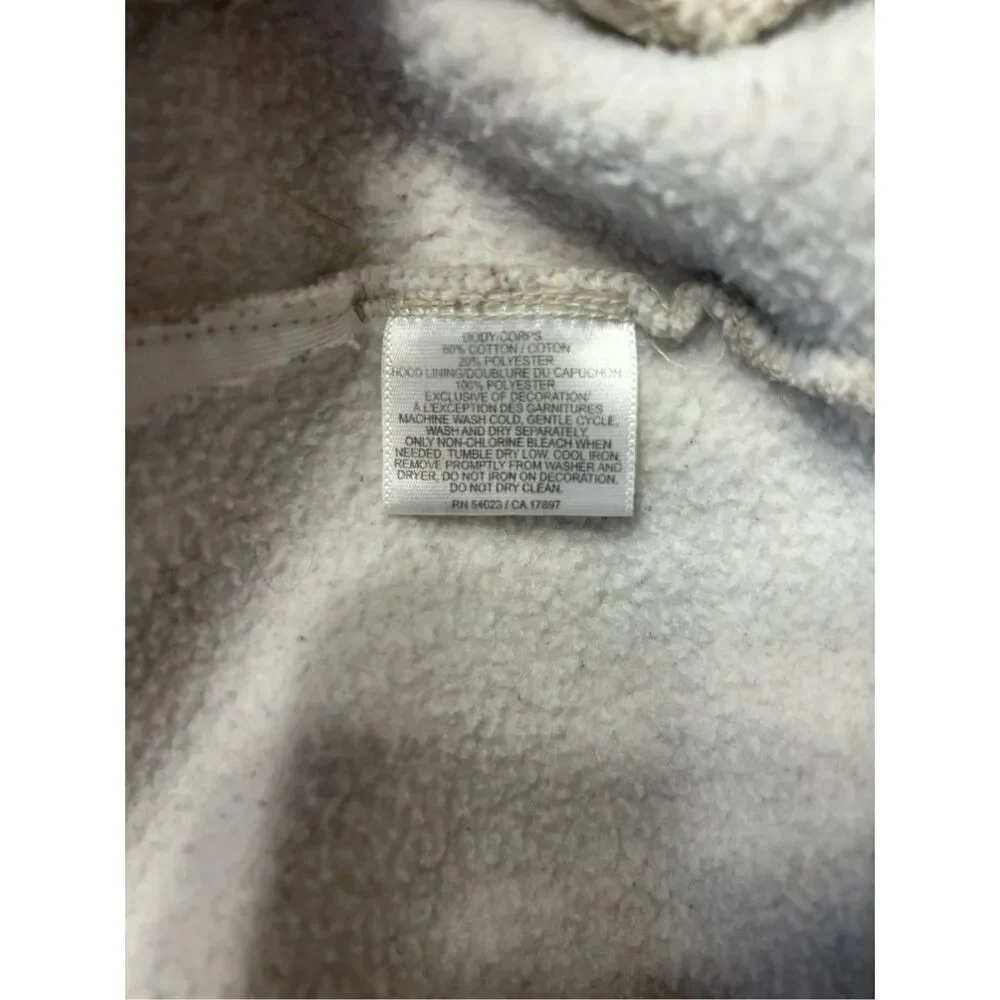 Old Navy Girls Hooded fleece lined Jacket zip toggle buttons size X-Large